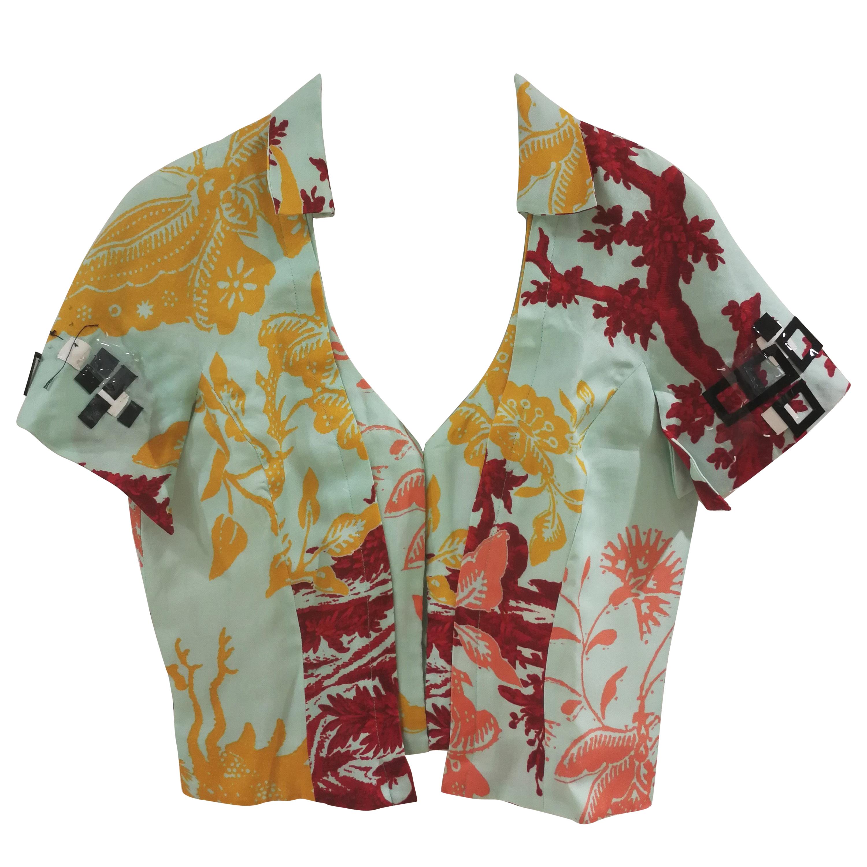 Christian Lacroix Multicoloured Silk Shirt For Sale