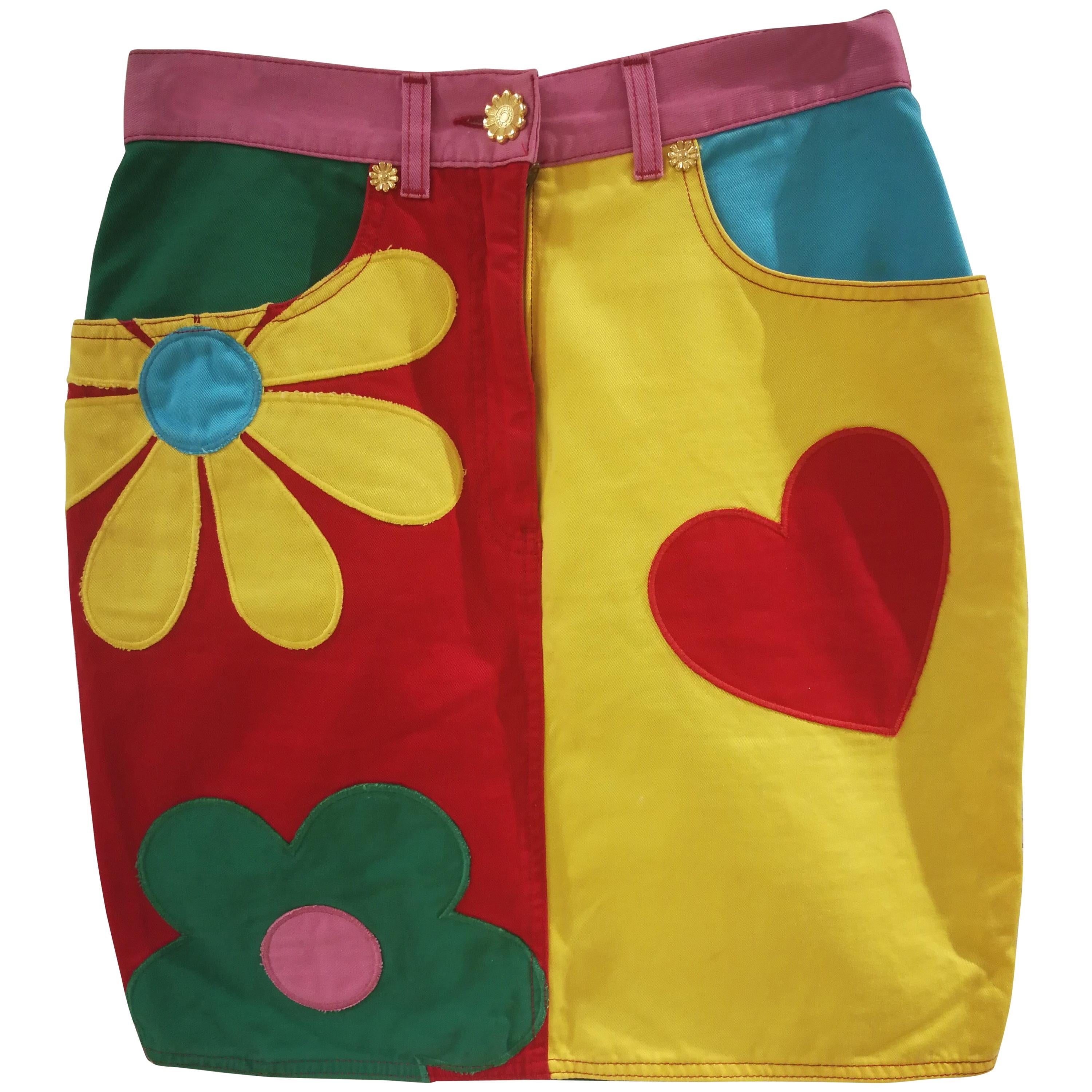 Moschino multicoloured cotton Skirt