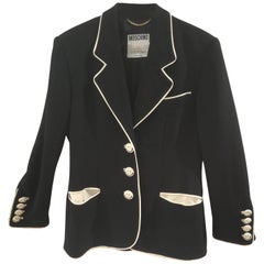 Vintage Moschino Couture Black Smiles Blazer