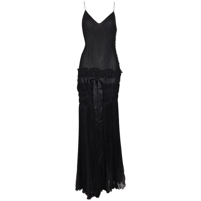 black dior gown