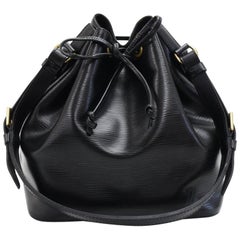 Vintage Louis Vuitton Petit Noe Black Epi Leather Shoulder Bag