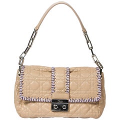 Sac à main Dior Miss Beige en cuir de veau 