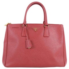 Prada Double Zip Lux Tote Saffiano Leather Large