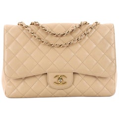 Chanel Classic Single Flap Bag Quilted Caviar Jumbo