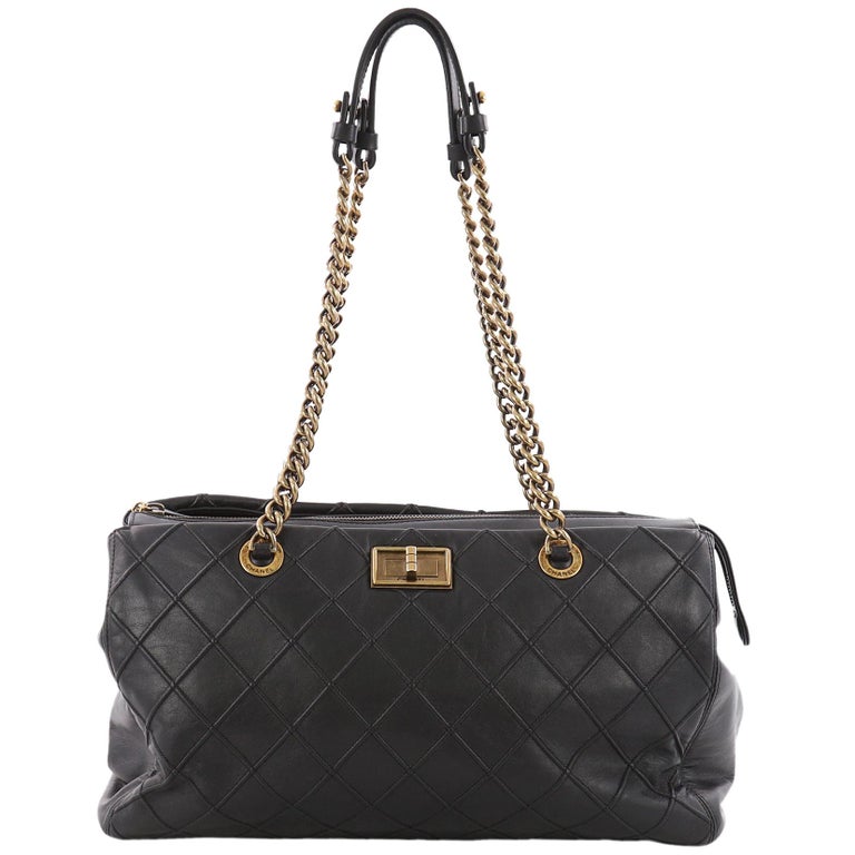 Chanel Cosmos Large Quilted Calfskin Satchel at 1stDibs
