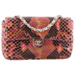 Chanel Convertible CC Chain Flap Bag Multicolor Python Mini