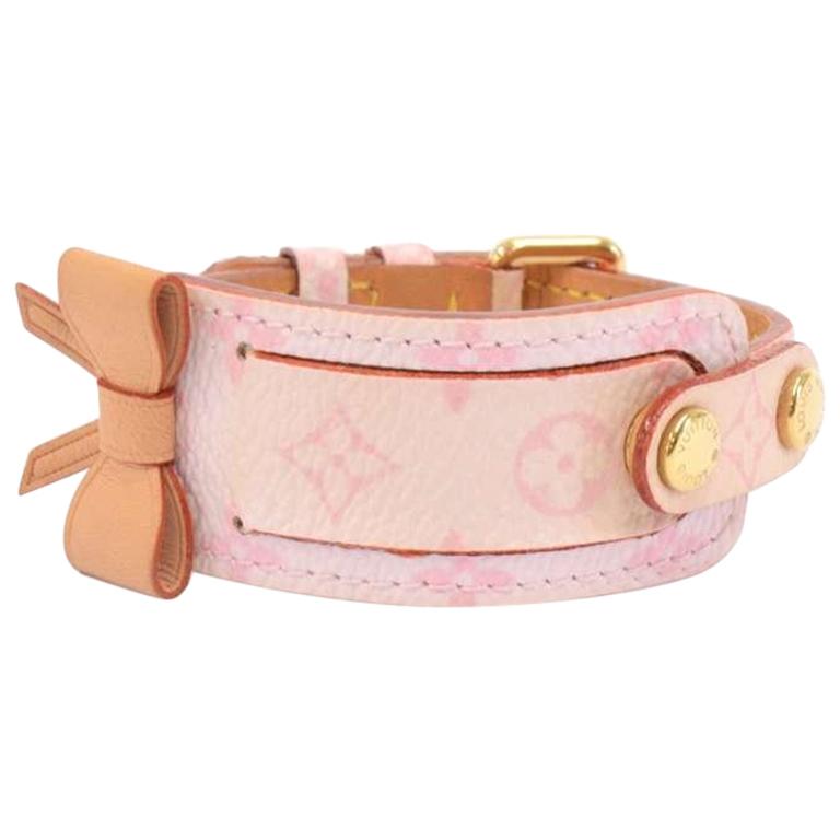 Louis Vuitton Porte Adresse Pink Monogram Canvas Bracelet For Sale