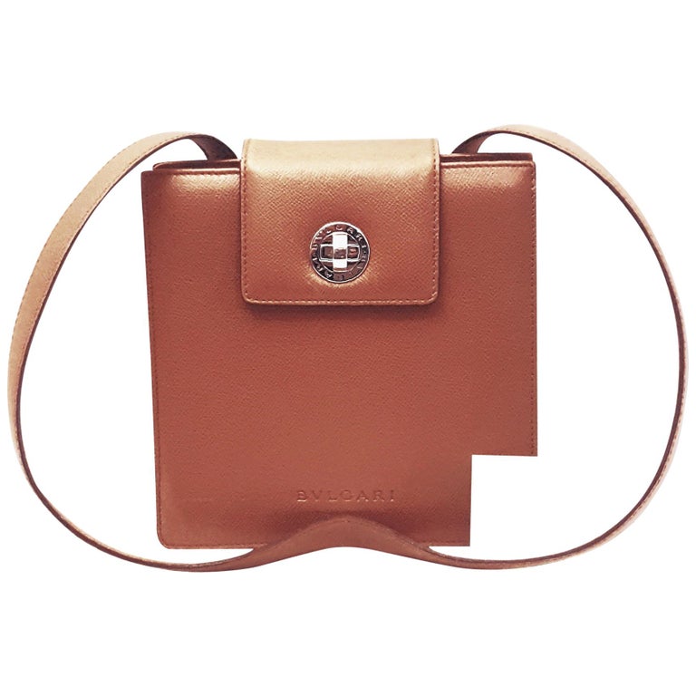 Bulgari Camel Leather Structured Shoulder Bag at 1stDibs bulgari