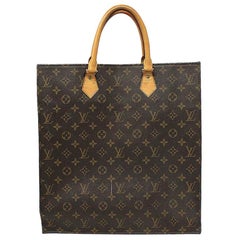 Louis Vuitton Sac Plat Monogram Large Tote Handbag