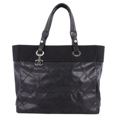 Chanel Biarritz Pocket Tote Quilted Coated Canvas Large