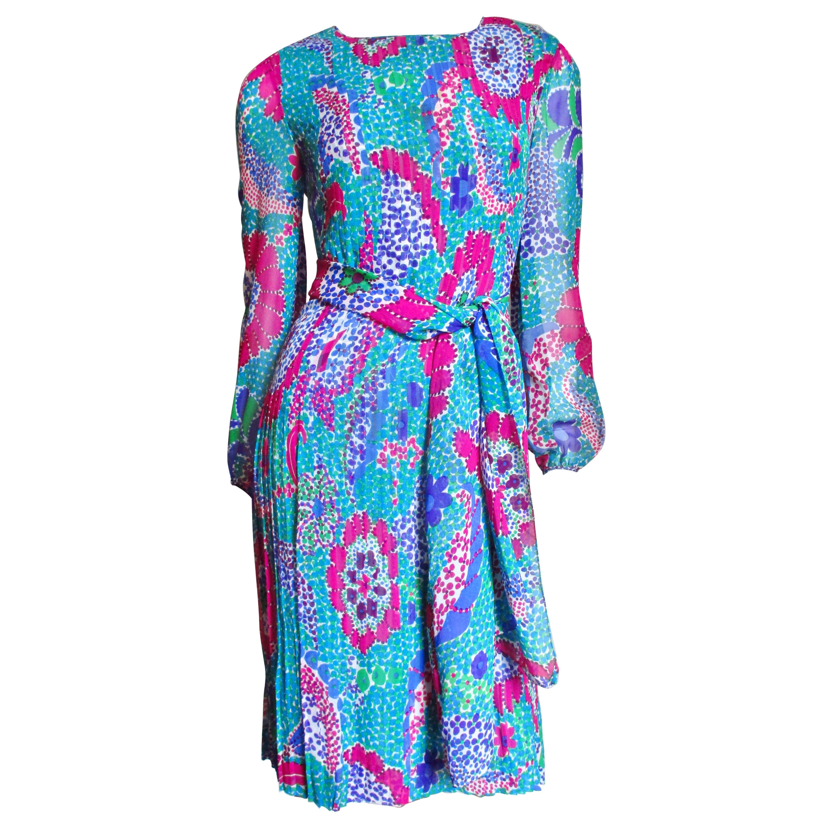 Pierre Cardin 1960s Silk Dress For Sale