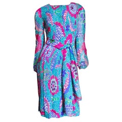 Vintage Pierre Cardin 1960s Silk Dress