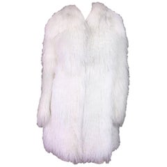 Dolce & Gabbana White Lamb Fox and Eel Fur Coat, F / W 2005