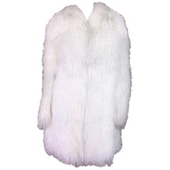 Dolce & Gabbana White Lamb Fox and Eel Fur Coat, F / W 2005 