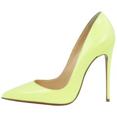 Christian Louboutin Neon Green So Kate Pumps