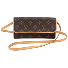 Louis Vuitton Pochette Twin PM Monogram Canvas Shoulder Bag