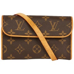Louis Vuitton Brown Monogram Pochette Florentine Cloth ref.781994