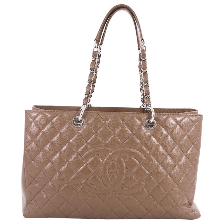 Chanel Grand Shopping Tote Quilted Caviar XL at 1stdibs