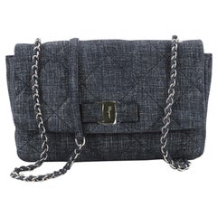 Salvatore Ferragamo Gelly Handbag Quilted Denim Medium