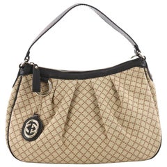 Gucci Sukey Hobo Diamante Canvas Medium