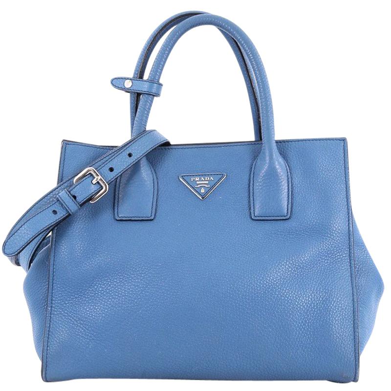 Prada Twin Shopping Tote Vitello Daino Medium