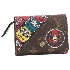 Used Louis Vuitton NM Compact Victorine Wallet Limited Edition Kabuki Monogram Canvas