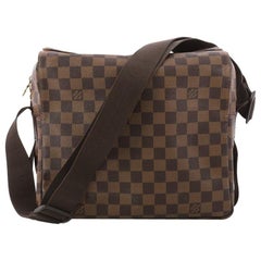 LOUIS VUITTON Damier Azur Naviglio Crossbody Messenger Bag at 1stDibs