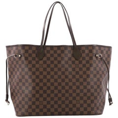 Used Louis Vuitton Neverfull NM Tote Damier GM