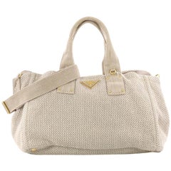 Prada Convertible Open Tote Raffia Large