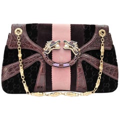 GUCCI Limited Edition Violet GG Tom Ford Dragon Shoulder Bag