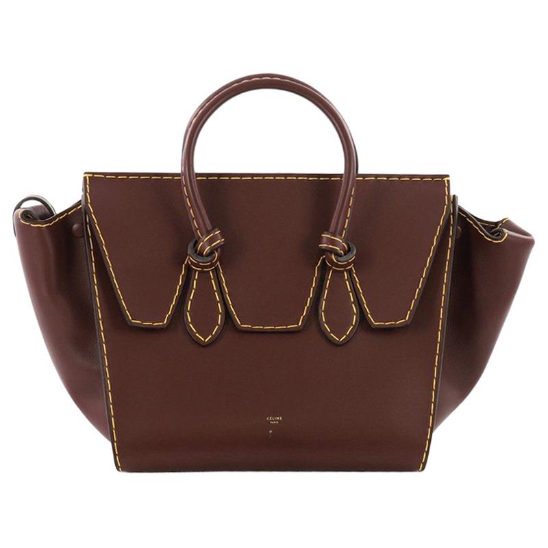 Celine Tie Knot Tote Smooth Leather Small