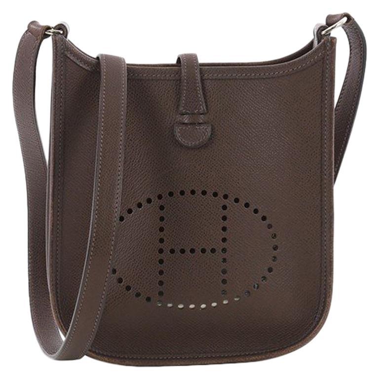 Hermes Long Strap Evelyne Crossbody Bag Epsom TPM