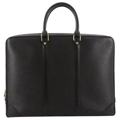 Used Louis Vuitton Porte-Documents Voyage Briefcase Epi Leather 
