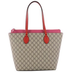 Gucci Linea A Zip Tote GG Coated Canvas Medium