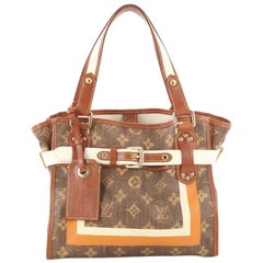 Louis Vuitton Tisse Sac Handbag Limited Edition Monogram Canvas Rayures PM