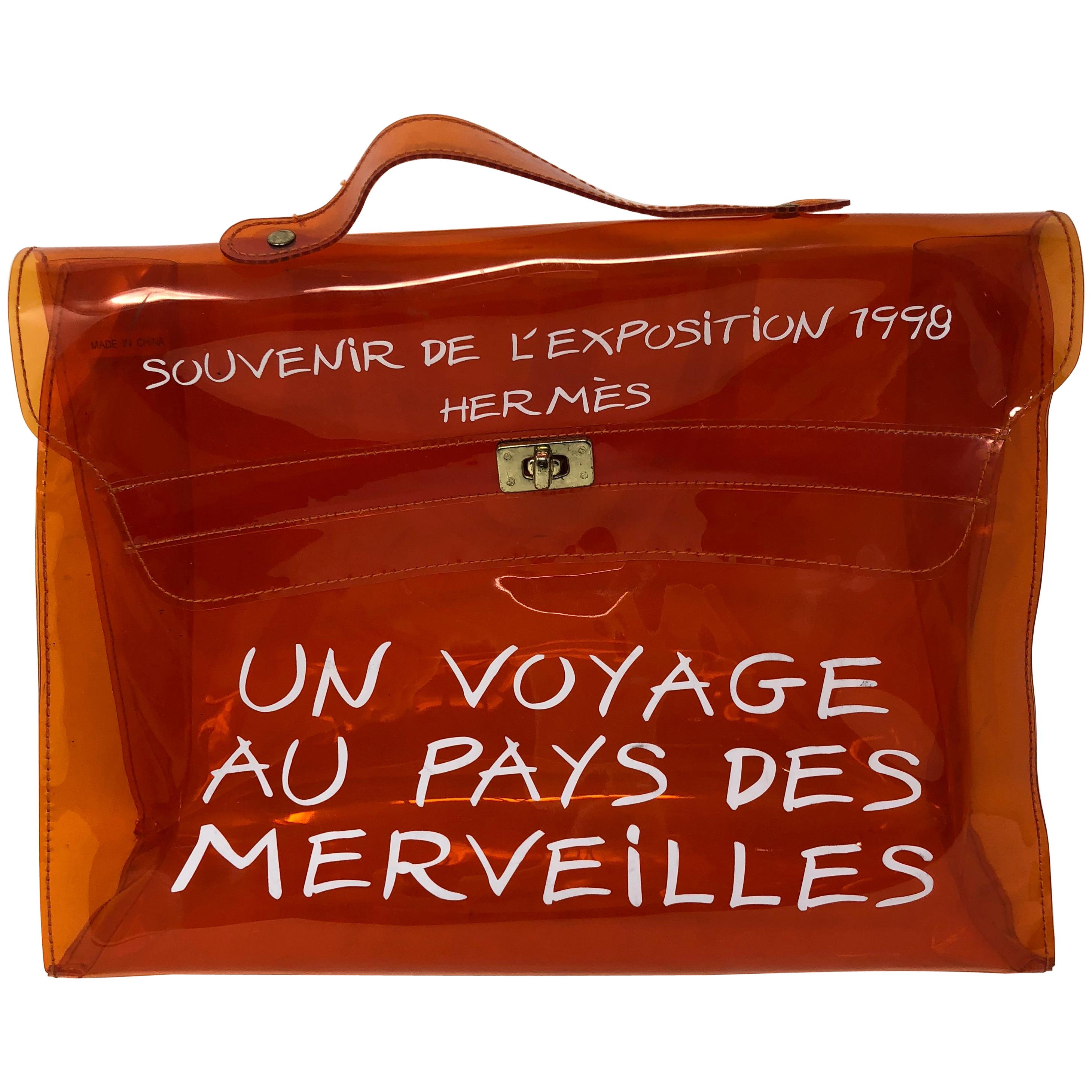 Hermes Vintage Kelly Souvenir De L'Exposition Transparent Bag at 1stDibs |  souvenir de l'exposition bag, souvenir de l'exposition 1998 bag, souvenir  de l'exposition 1998 meaning