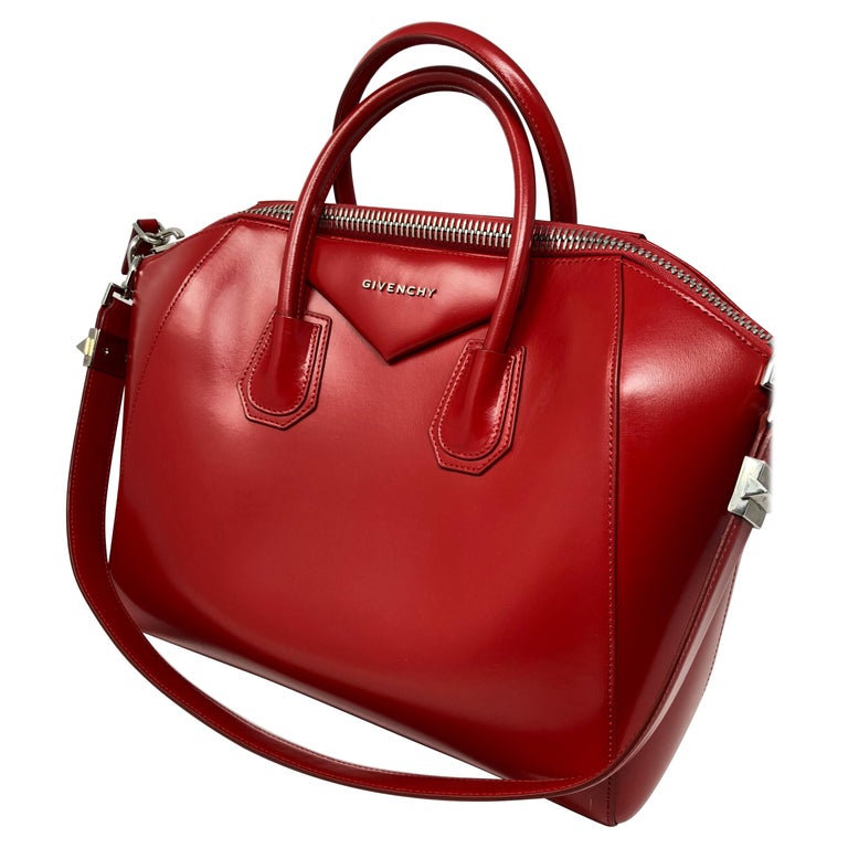 Givenchy Medium Red Antigona Bag at 1stDibs givenchy red antigona