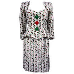 Yves Saint Laurent Rive Gauche skirt suit, Circa 1980