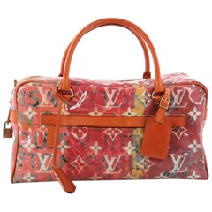 Louis Vuitton Limited Edition Pulp Weekender Bag PVC Over Monogram Denim PM