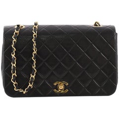 Chanel Vintage 3 Way Full Flap Bag Quilted Lambskin Small