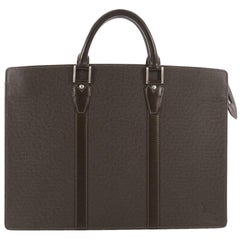 Louis Vuitton Lozan Handbag Taiga Leather