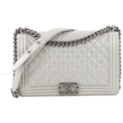 Chanel Boy Flap Bag Quilted Caviar New Medium