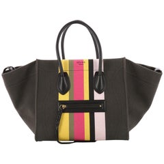 Celine Phantom Handbag Canvas Medium