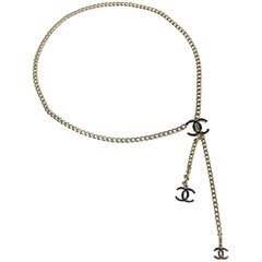 CHANEL Chain Belt in Gilt Metal with CC