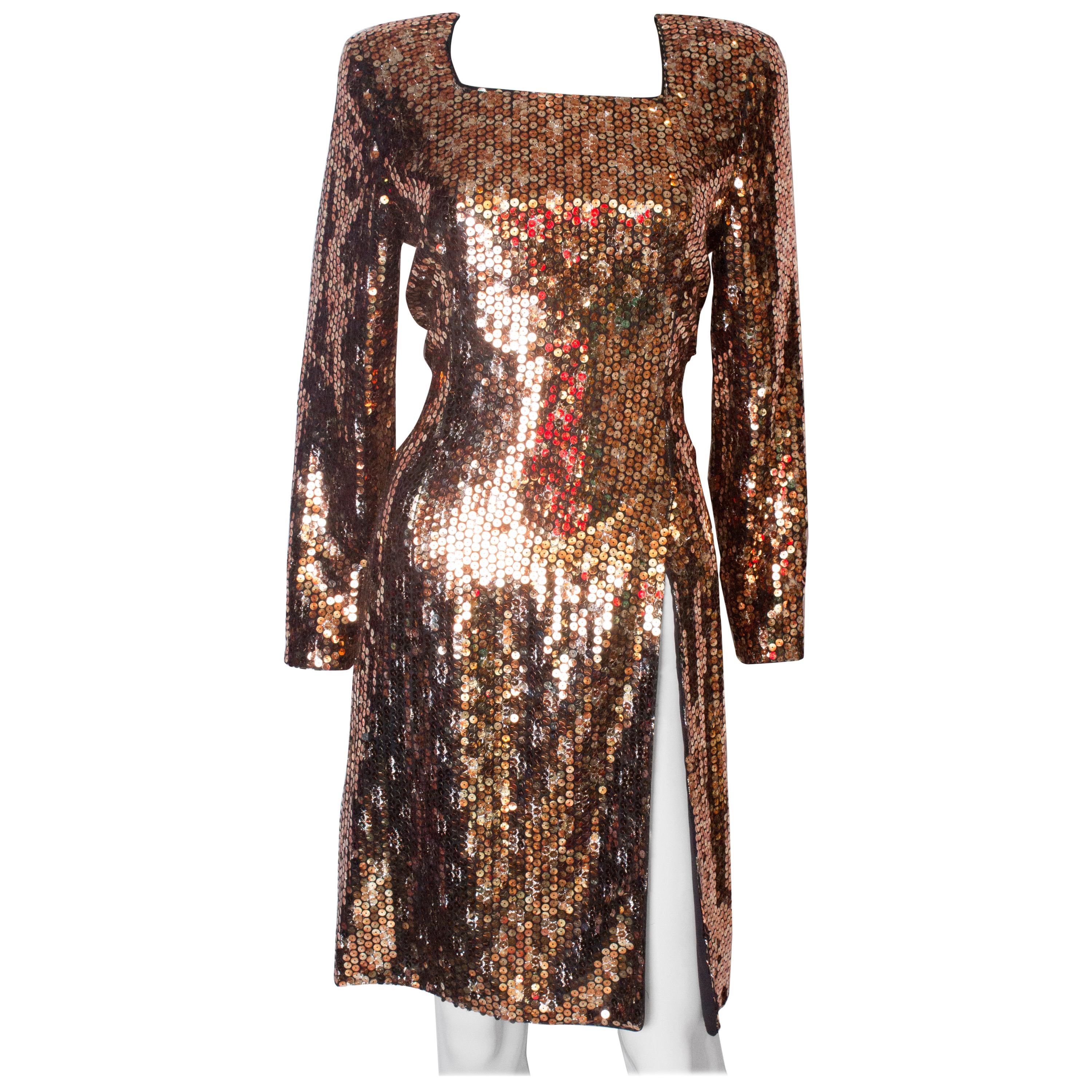 Mani Vintage Sequin Party Dress