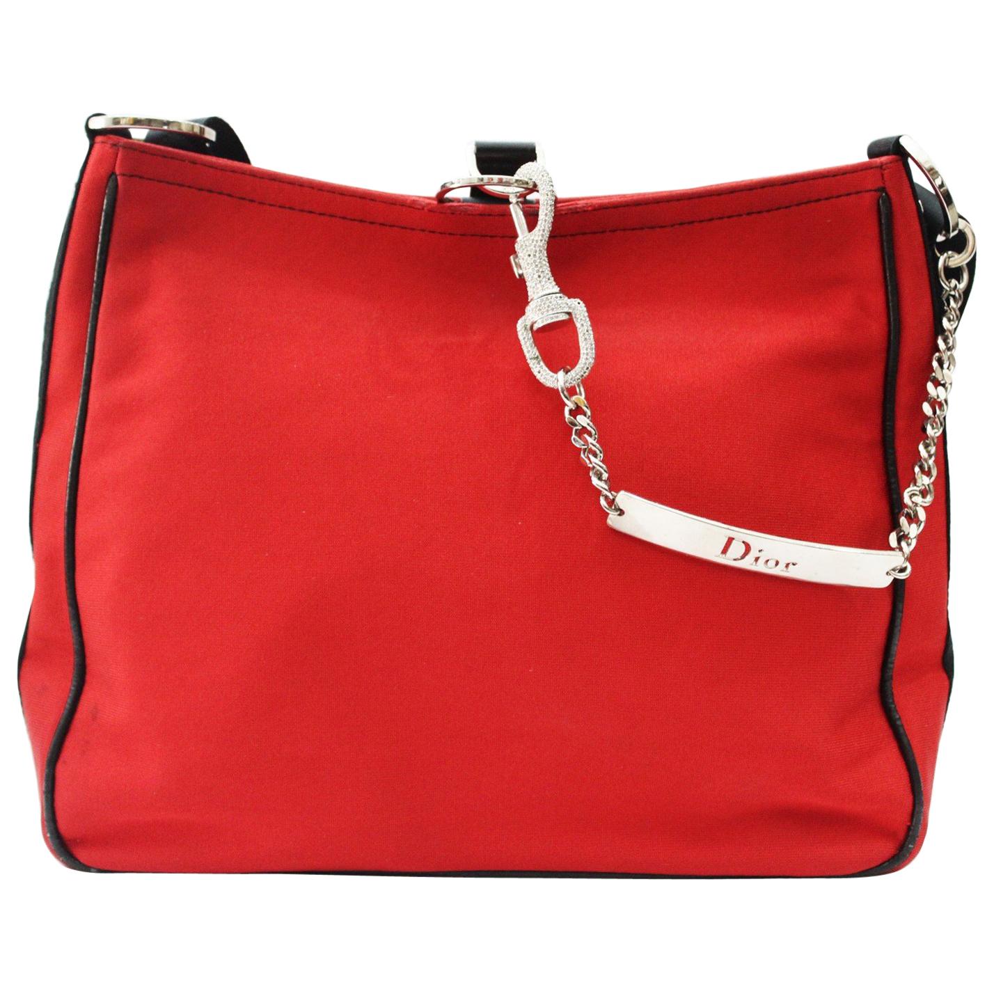 Christian Dior  Red Shoulder Bag