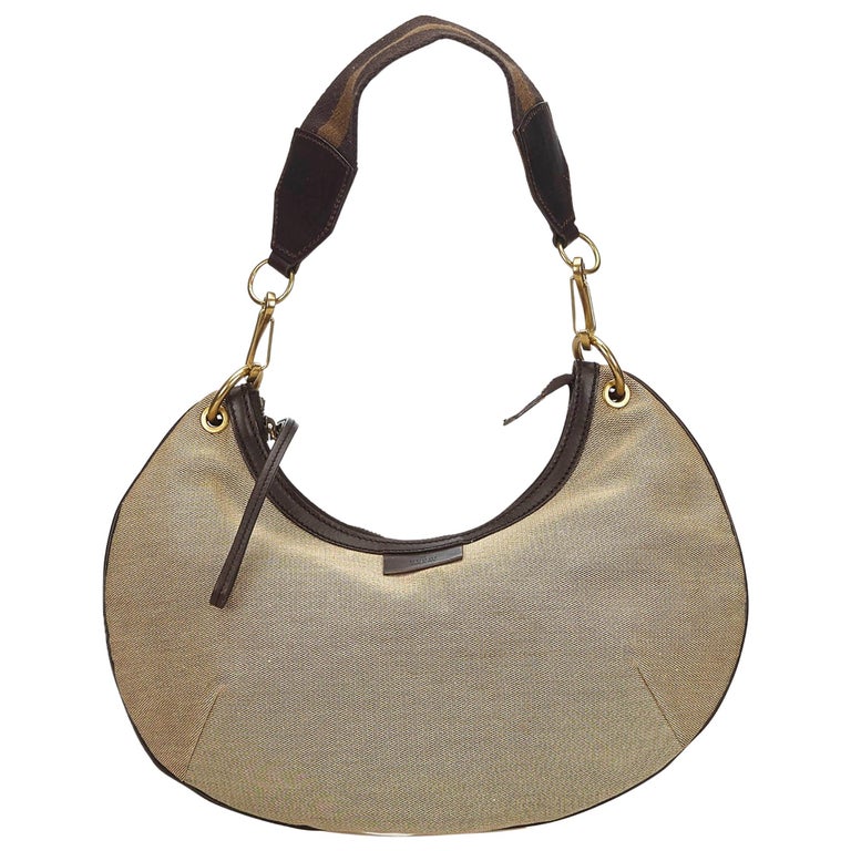 2000s Gucci Beige Ostrich Leather Horsebit Hobo Bag at 1stdibs