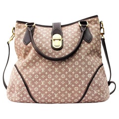 Louis Vuitton Mini Lin Romance Hobo Fusain Shoulder Bag