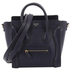 Celine Luggage Handbag Smooth Leather Nano