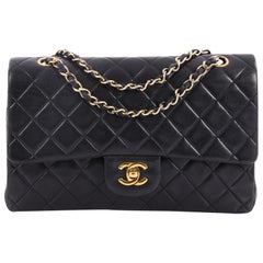 Chanel Vintage Classic Double Flap Bag Quilted Lambskin Medium